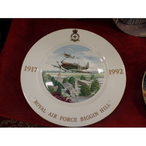 262 - CAT THEMED COLLECTORS PLATES. INC THE HAMILTON COLLECTION & DANBURY MINT. TOGETHER WITH AN RAF 'BIGG... 