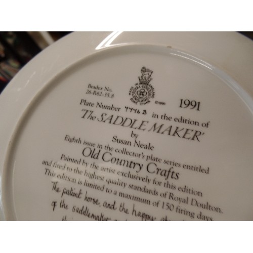 269 - 2  SETS OF LIMITED EDITION COLLECTORS PLATES. ROYAL DOULTON 'OLD COUNTRY CRAFTS' X 4[WITH BOXES & CE... 