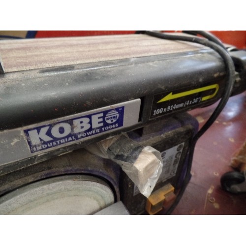 329 - LARGE KOBE BENCH BELT SANDER. MODEL SBD370