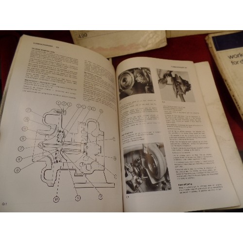 339 - PERKINS ENGINES 'WORKSHOP MANUAL FOR DIESEL ENGINES' X 5 VINTAGE..