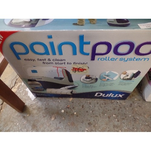 343 - DULUX PAINT POD ROLLER SYSTEM. FOR EMULSION APPLICATION. ORIGINAL BOX, INSTRUCTIONS.