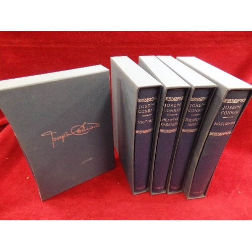 357 - SET OF JOSEPH CONRAD BOOKS. 5 HARDBACKS, INC 'LORD JIM' EACH IN BOX-SLEEVE.