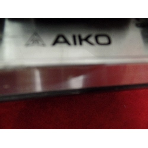 378 - AIKO ATP 702 VINTAGE CASSETTE TAPE PLAYER. IN ORIGINAL LEATHERETTE CARRY CASE.