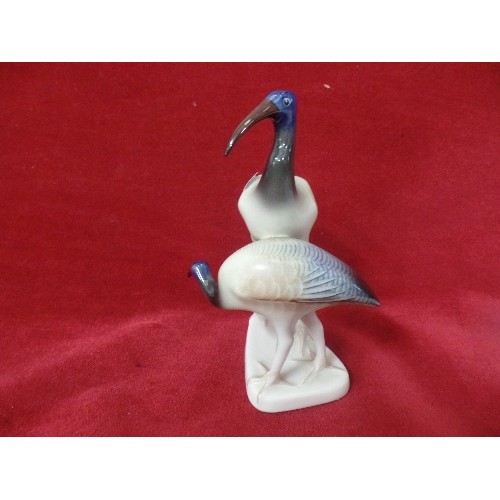 1 - HOLLOHAZA HUNGARY CERAMIC STORK FIGURES