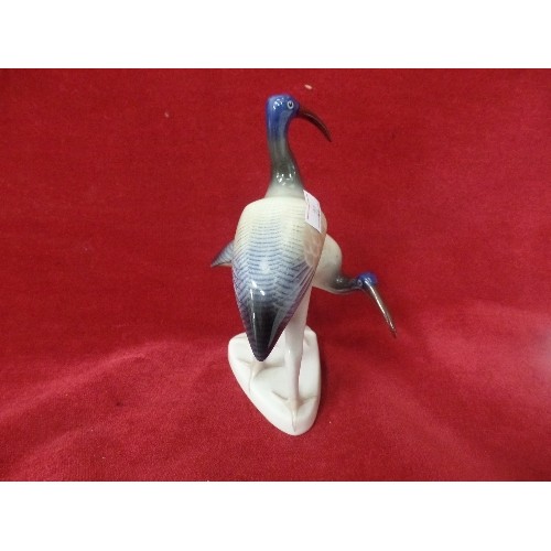 1 - HOLLOHAZA HUNGARY CERAMIC STORK FIGURES