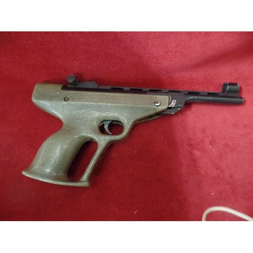 13 - GERMAN RECORD 4.5 CAL AIR PISTOL IN STYLE OF LUGER PISTOL