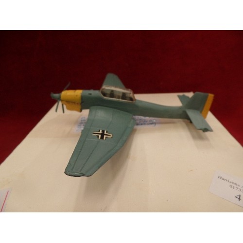 419 - COLLECTORS DINKY MODEL WWII FIGHTER PLANE. JUNKA JU 87B.