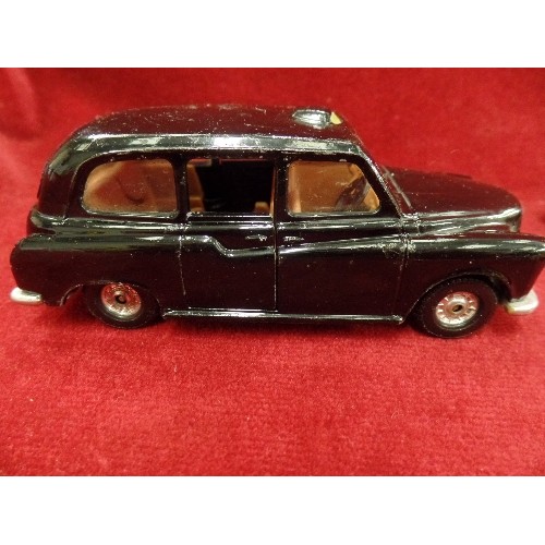 423 - 2 BOXES OF MATCHBOX, MOTORMAX ETC MODEL CARS, TRUCKS, LORRIES. INC CORGI BLACK CAB.