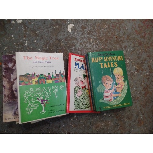 498 - QUANTITY OF VINTAGE CHILDRENS BOOKS, INC ENID BLYTON, RAILWAY SERIES THOMAS THE TANK ENGINE BOOKS, L... 