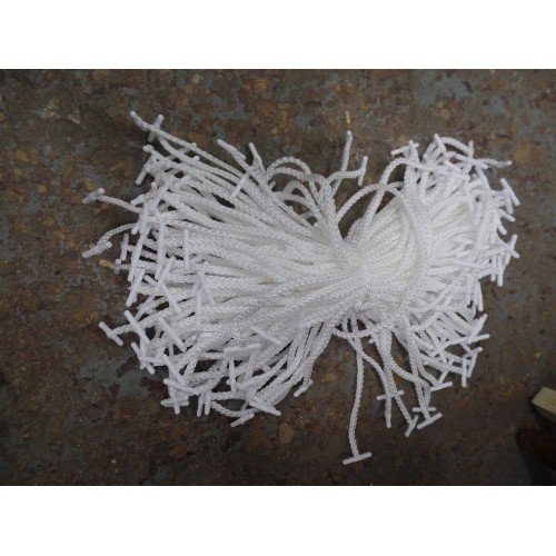 501 - 5 BOXES FULL OF LARGE QUANTITY OF BRAND-NEW CORD TIPPING ROPE CORD WITH STEEL/PLASTIC ENDS. PAPER BR... 