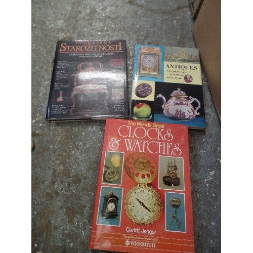 520 - GOOD QUALITY BOOKS. INC 'PERSPECTIVE FOR INTERIOR DESIGN' ANTIQUES. CLOCKS & WATCHES, HISTORY OF WES... 