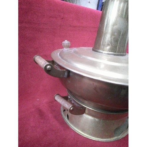 549 - VINTAGE CHINESE BRASS HOT-POT FIRE COOKER.