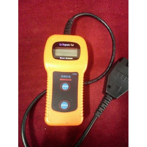 616 - MEMO SCANNER. OBD2 U380 CAR DIAGNOSTIC TOOL. IN POUCH.