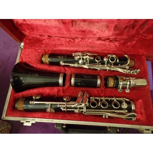 83 - VINTAGE REGENT CLARINET, IN ORIGINAL VELVET-LINED CASE.