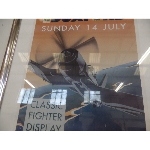 106 - DUXFORD 'CLASSIC FIGHTER DISPLAY' AIR-SHOW POSTER. FRAMED/GLAZED. 1991.