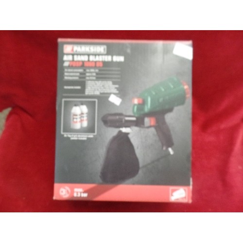 157 - PARKSIDE AIR SAND BLASTER GUN PDSP 1000 D5. WITH BOX.