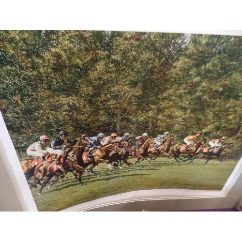 163 - HORSE RACING/EQUESTRIAN INTEREST LIMITED EDITION PRINT 'EVERGREEN CHAMPIONS' SIGNED BY ROY MILLER. 3... 