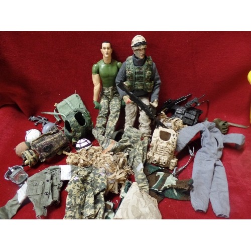 177 - 2 X HM ARMED FORCES ACTION MAN FIGURES, WITH ACCESSORIES.