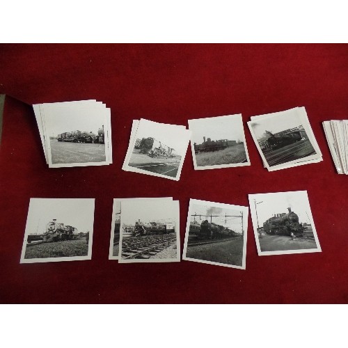 63 - OVER 130 RAILWAY PHOTOGRAPHS OF FOREIGN STEAM TRAINS FROM FRANCE, GERMANY, TURKEY, SOUTH AFRICA, CZE... 