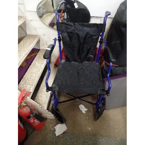 149B - ELITE CARE LIGHTWEIGHT FOLDING WHEELCHAIR