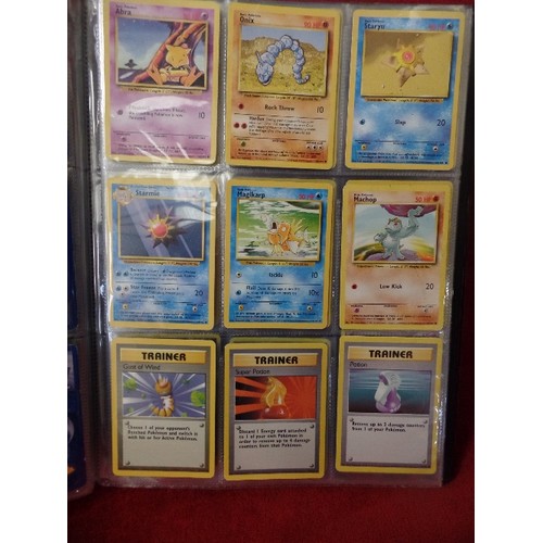 72 - ALBUM OF POKEMON CARDS. 10 PAGES, 9 CARDS PER PAGE. WOTC BASE SET, JUNGLE, DIAMOND AND PEARL REVERSE... 