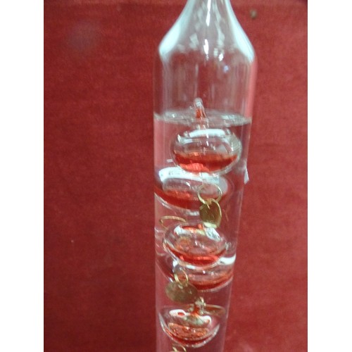 107 - GALILEO THERMOMETER. RED.