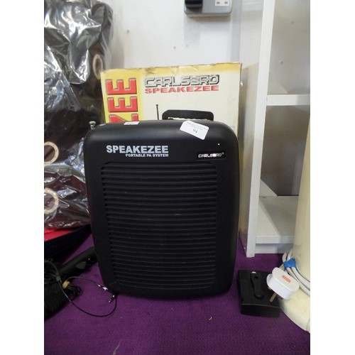 94 - CARLSBRO SPEAKEZEE PORTABLE PA SYSTEM. IN ORIGINAL BOX.