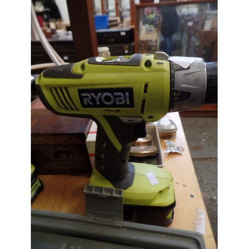 286 - 2 X RYOBI DRILLS. LITHIUM.