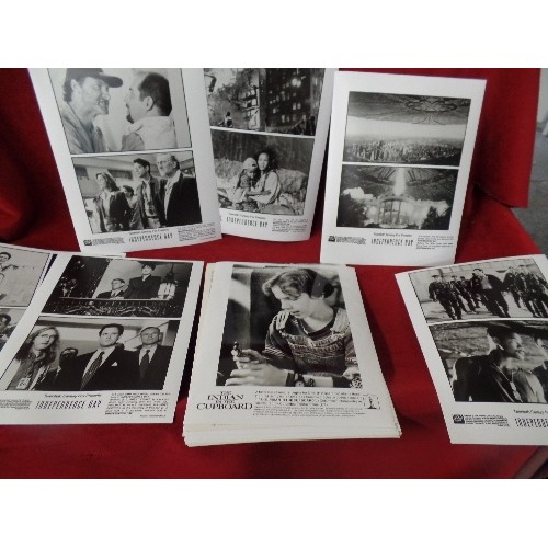 52 - VINTAGE OFFICIAL PRESS PHOTOGRAPHS, APPROX X 100 IMAGES FROM FILM AND TV. MAINLY 10 X 8 BLACK & WHIT... 