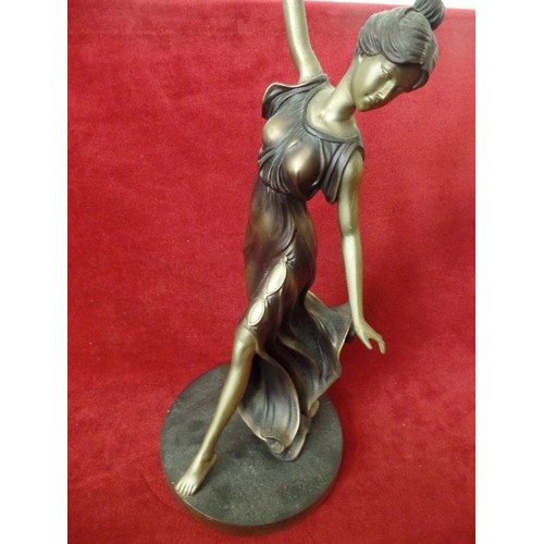 295A - PAST TIMES RESIN FIGURE OF LADY DANCING