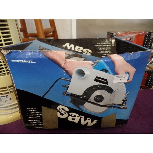 POWERBASE CIRCULAR SAW. 1200W. IN BOX