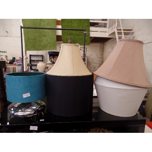 254 - TABLE LAMP AND LAMPSHADES.