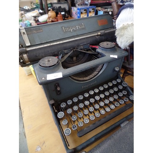 269 - VINTAGE IMPERIAL TYPEWRITER, FROM THE EASTERN COUNTIES TYPEWRITER CO.