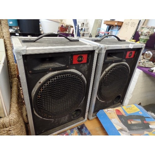 279 - PAIR OF LARGE IBL SPEAKERS. 'INFINITE BAFFLE LIMITED'