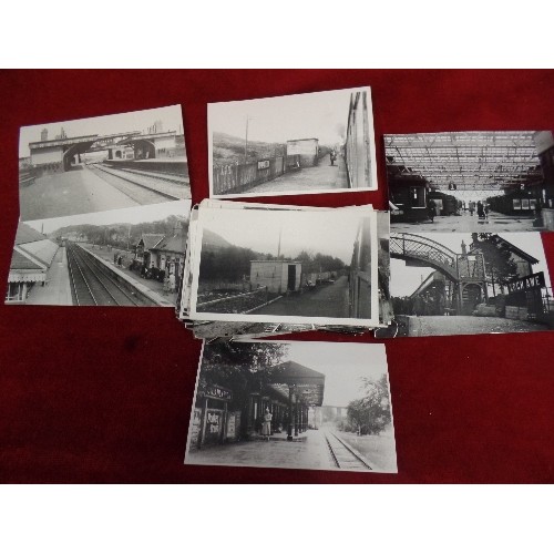 286 - TRAIN/RAILWAY INTEREST. VINTAGE B&W PHOTOGRAPHS. SCOTTISH STATIONS AND THE HIGHLAND LINE FROM 1913. ... 