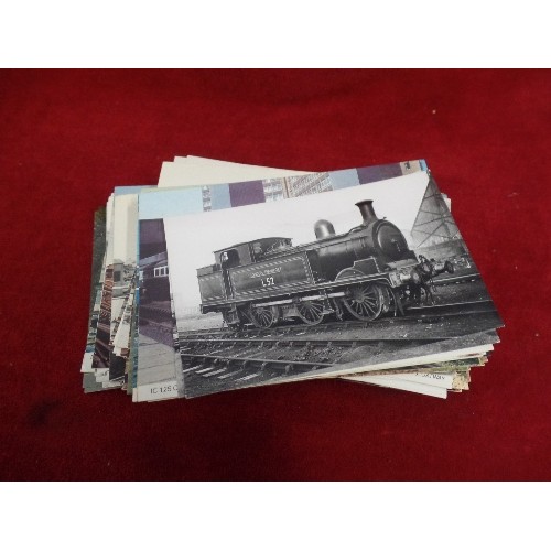 289 - TRAIN/RAILWAY INTEREST. BRITISH RAIL STEAM LOCOS 1930-1968 (130 approx)