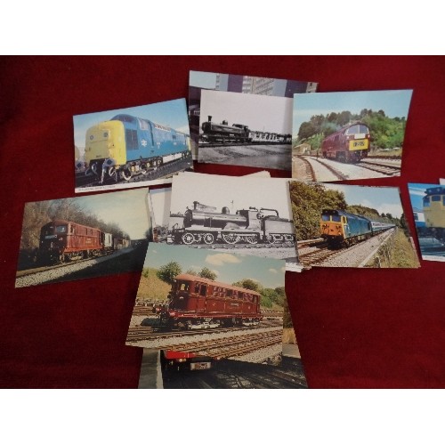 289 - TRAIN/RAILWAY INTEREST. BRITISH RAIL STEAM LOCOS 1930-1968 (130 approx)