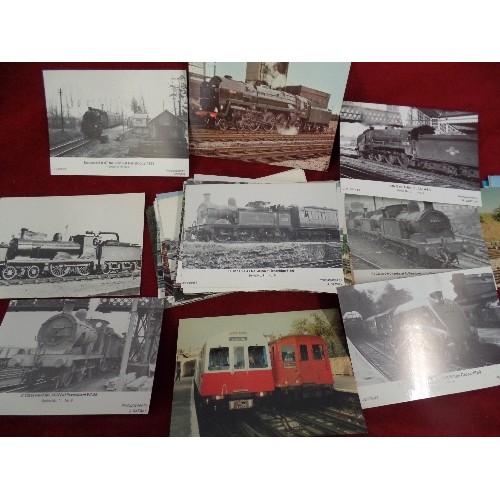 289 - TRAIN/RAILWAY INTEREST. BRITISH RAIL STEAM LOCOS 1930-1968 (130 approx)