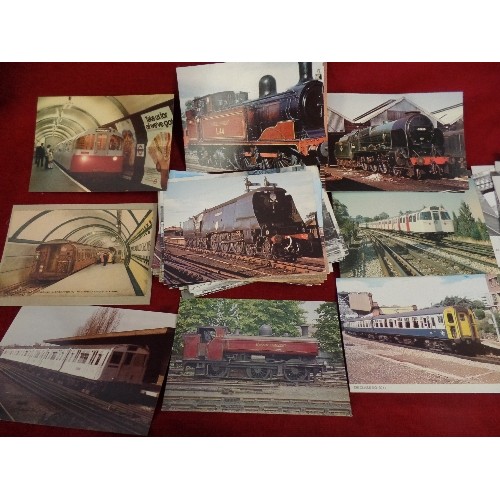 289 - TRAIN/RAILWAY INTEREST. BRITISH RAIL STEAM LOCOS 1930-1968 (130 approx)