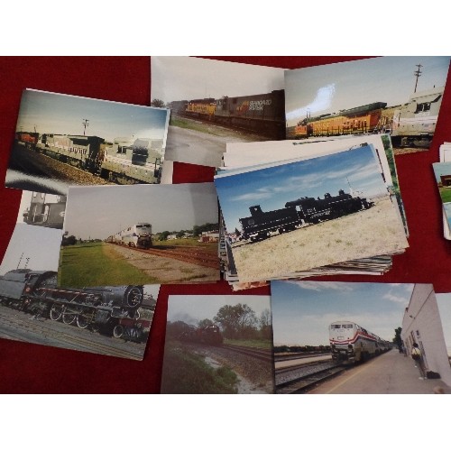 291 - TRAIN/RAILWAY INTEREST. WORLD RAILWAY COLOUR PHOTOGRAPHS. (approx 210)