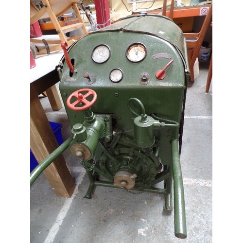 412 - A WW2 PERIOD STANDARD GWYNNE LIGHTWEIGHT TRAILER FIRE PUMP - BASED ON THE STANDARD 8,  4 CYLINDER PE... 