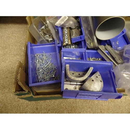 561 - BOX OF SCREWS, NUTS, WASHERS ETC