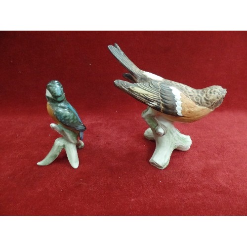 8 - 2 GOEBEL BIRD FIGURINES BRAMBLING AND A KINGFISHER