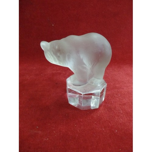 9 - GOEBEL GLASS FIGURINE OF A BEAR