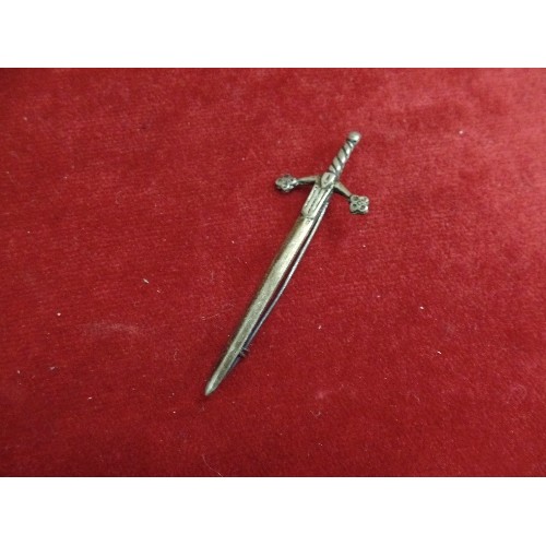 24 - SWORD BROOCH MARKED SILVER