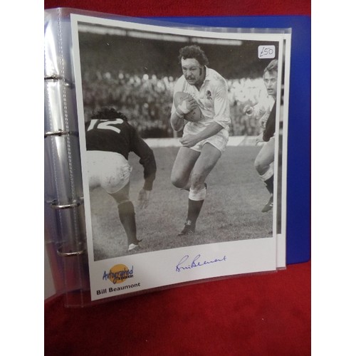 62 - FOLDER OF AUTOGRAPHED EDITIONS SPORTING GREATS  SIGNED PHOTOGRAPH COLLECTION - WILLIE JOHN MCBRIDE, ... 