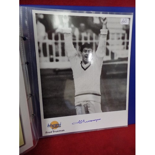 62 - FOLDER OF AUTOGRAPHED EDITIONS SPORTING GREATS  SIGNED PHOTOGRAPH COLLECTION - WILLIE JOHN MCBRIDE, ... 