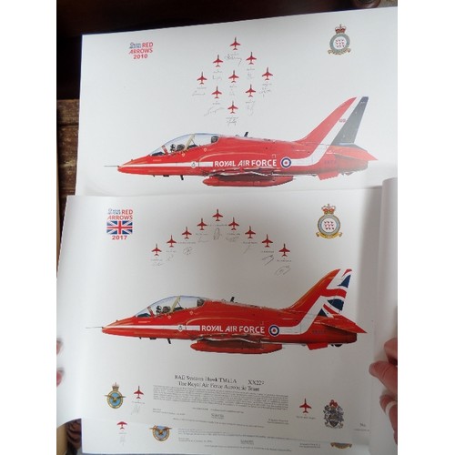 385H - VERY GOOD COLLECTION OF RED ARROWS LIMITED EDITION PRINTS AND CALENDARS ETC FROM THE 2010'S . INCLUD... 