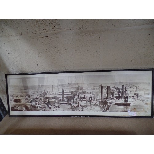 368 - INTERESTING PHOTOGRAPHIC PRINT OF AN INDUSTRIAL LANDSCAPE 