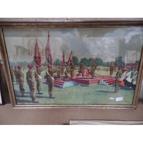 365 - ORIGINAL TERENCE CUNEO PRINT 1950 WITH DETAILS ON REVERSE 